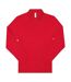 Polo manches longues- Homme - PU427 - rouge