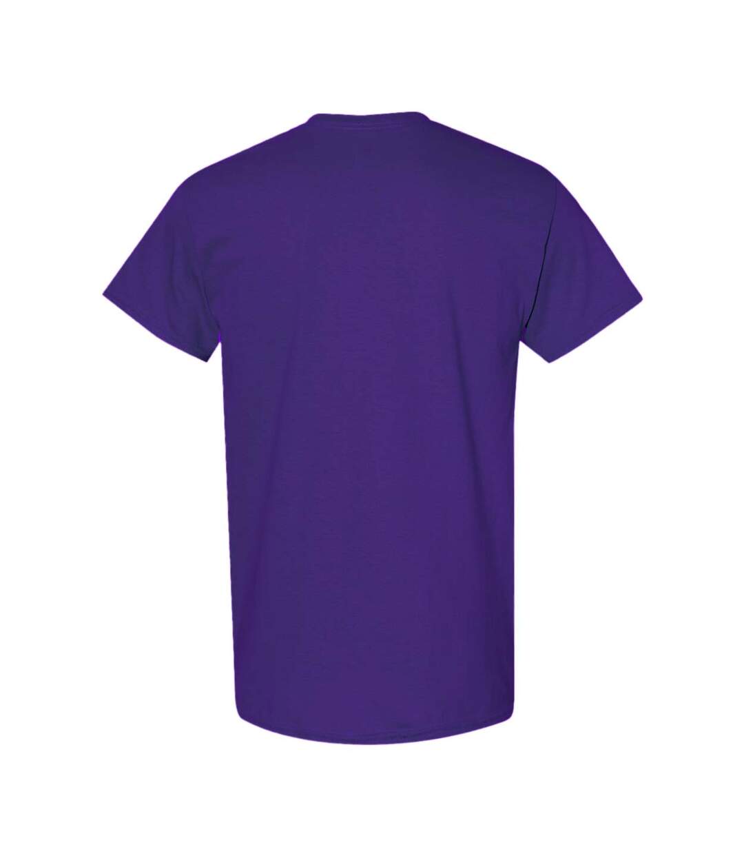 Pack Of 5  Mens Heavy Cotton Short Sleeve T-shirt  Purple Gildan-2