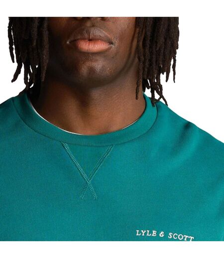 Sweat Motif Brodé Homme Vert Lyle & Scott