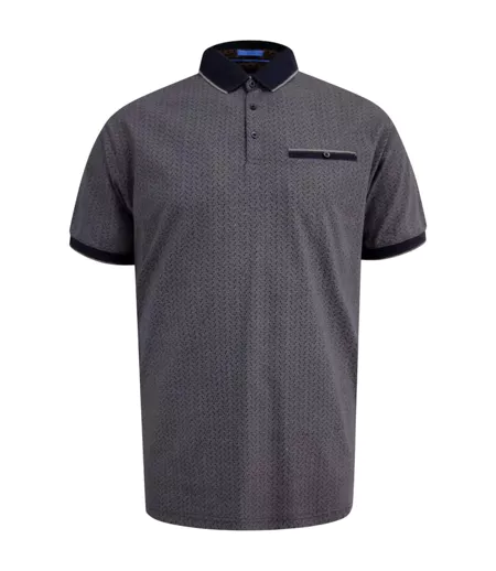 Polo Motif/style Imprimé Intégral D555 Scarborough Homme Marine Duke
