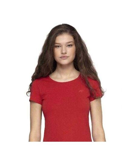 Womens/ladies T-shirt Red 4F