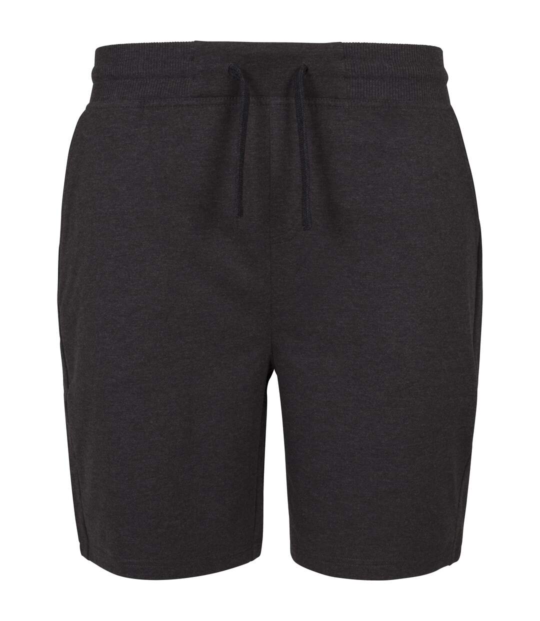 Mens Terry Shorts Charcoal Build Your Brand-1