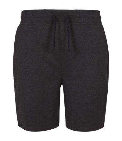 Build Your Brand Adults Unisex Terry Shorts (Charcoal) - UTRW6471
