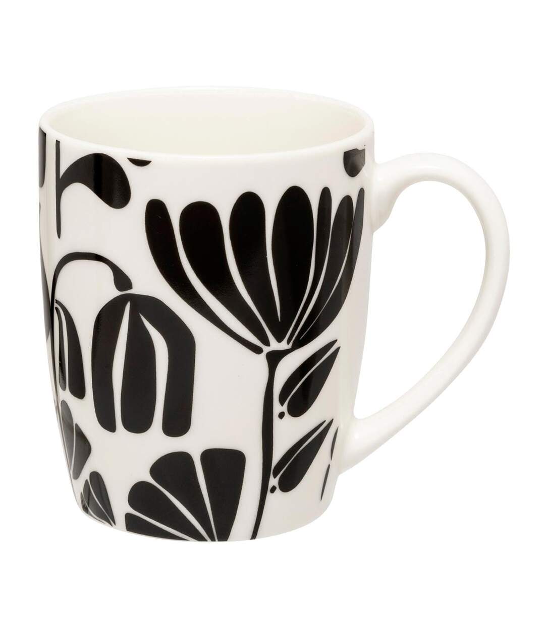 Lot de 6 Mugs Twisted Lime 37cl Noir & Blanc-2