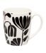 Lot de 6 Mugs Twisted Lime 37cl Noir & Blanc-2