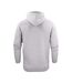 Mens Overhead Melange Full Zip Hoodie Grey Printer-2