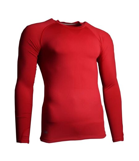 Precision Unisex Adult Essential Baselayer Long-Sleeved Sports Shirt (Red)