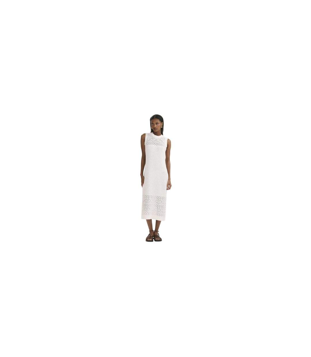 Robe Mi-longue Ravi Femme Crème Finery-1