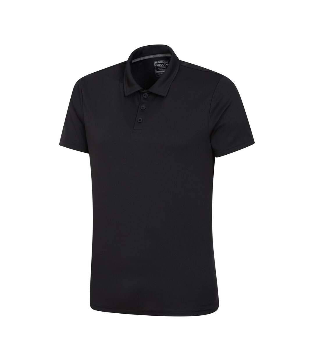 Mens Endurance Isocool Polo Shirt Black Mountain Warehouse-2