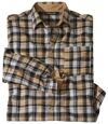 Men's Camel Checked Flannel Shirt  Atlas For Men