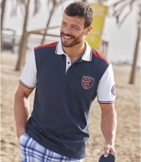 Men's Rugby-Style Polo Shirt