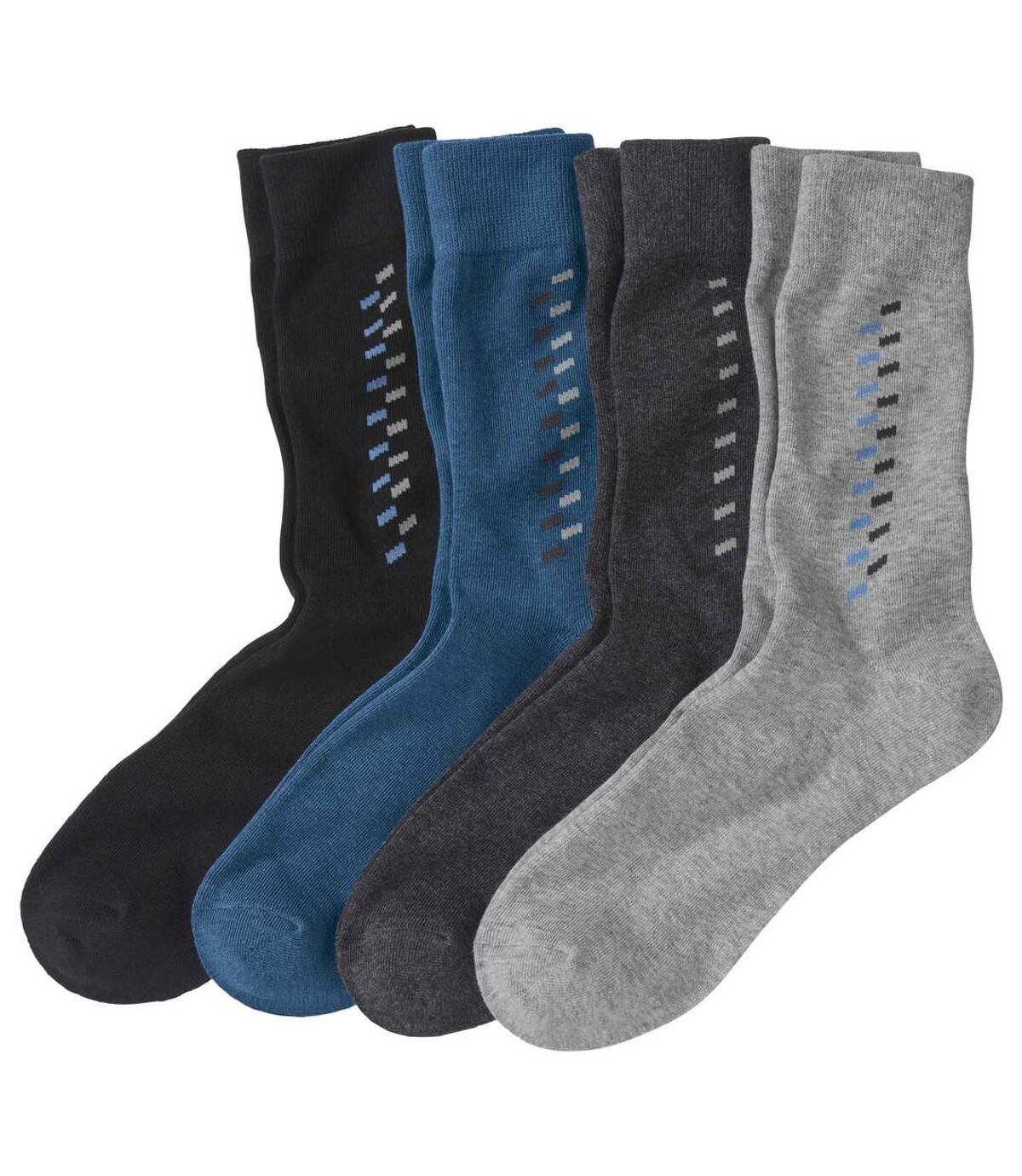 4 Paar Socken mit Jacquard-Muster Atlas For Men