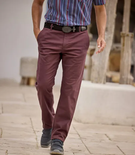 Le Pantalon Chino en Twill Stretch 