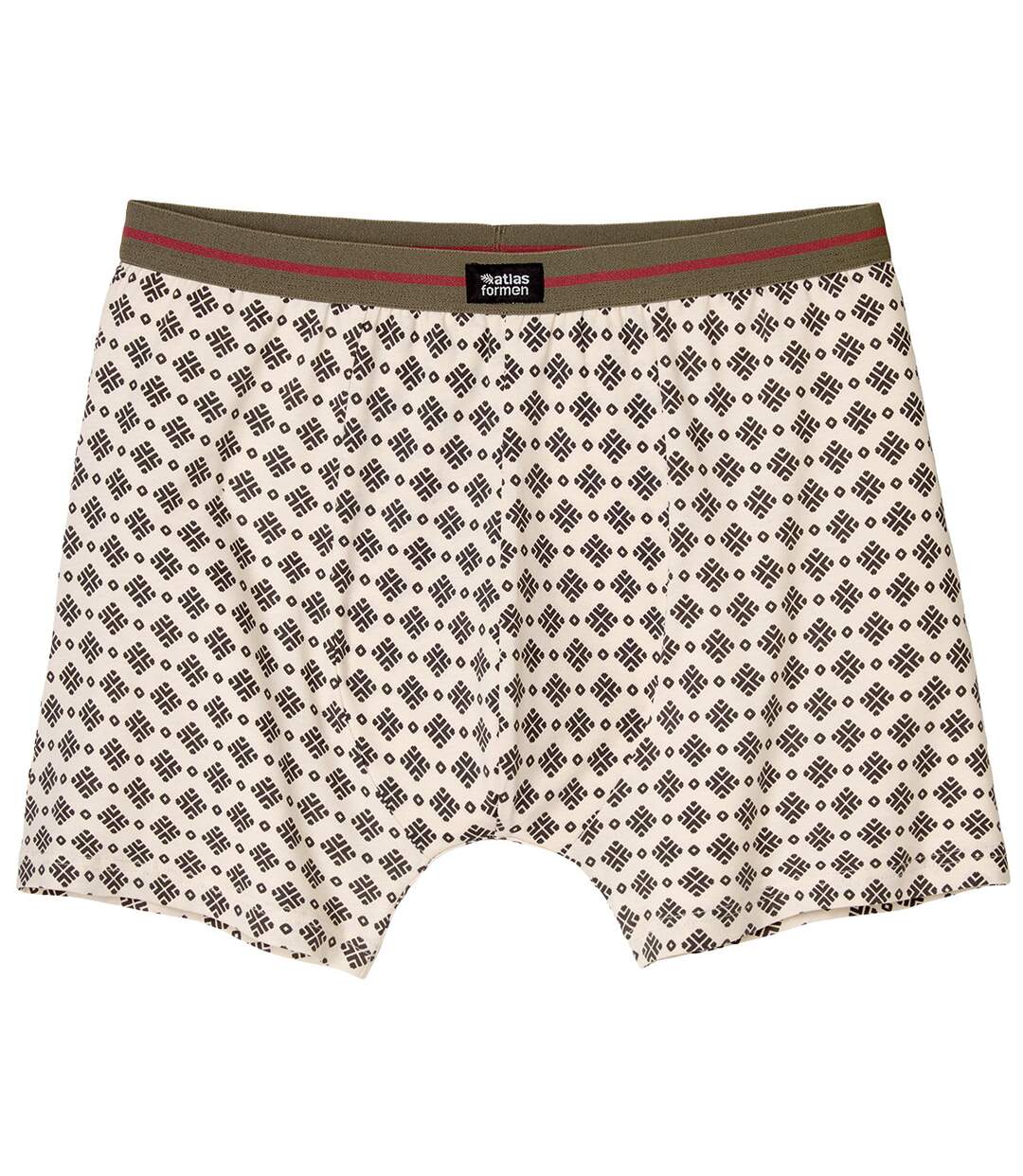Pack of 3 Men's Comfort Stretch Boxers - Beige Orange Khaki-5