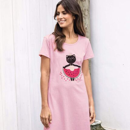 Maxi t-shirt rose