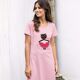 Maxi t-shirt rose-1