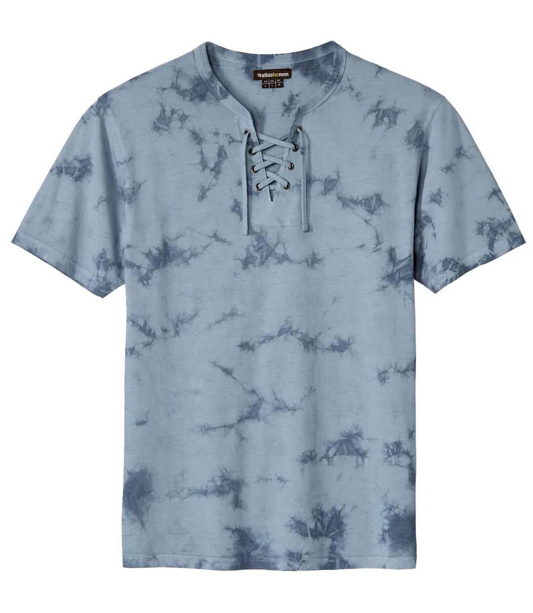 Le Tee-Shirt Tie & Dye à Col Lacé Un vent de liberté souffle sur vos-3
