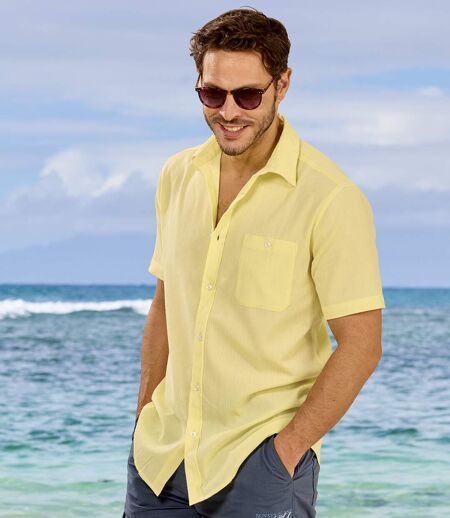 La Chemise Crépon Manches Courtes