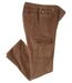 Le Pantalon Velours Cargo Stretch Marron-2