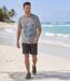 Le Tee-Shirt Tie and Dye Imprimé Vert-3