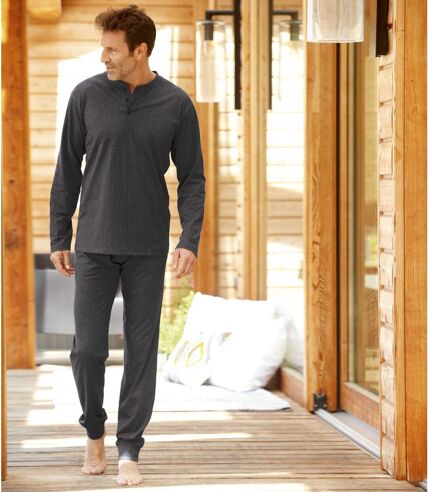 Men's Thermal Base Layers - Mottled Anthracite
