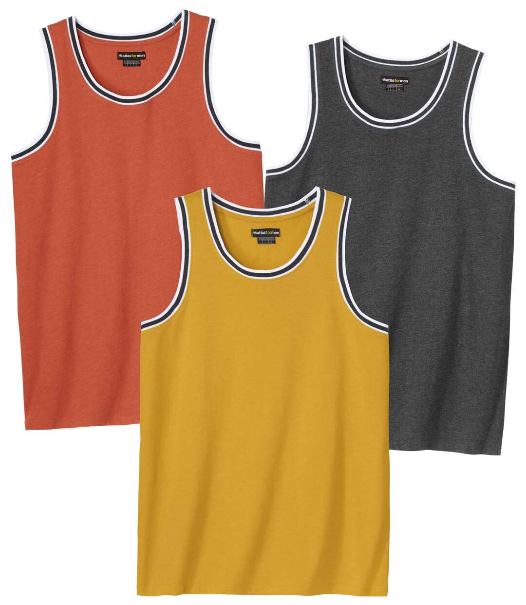 3er-Pack Tanktops Sunny Time