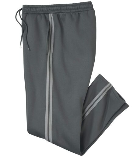 Men's Grey Fleece Pants - Elasticated Waistband