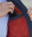 Men's Full Zip Summer Jacket - Water-Repellent - Navy Red