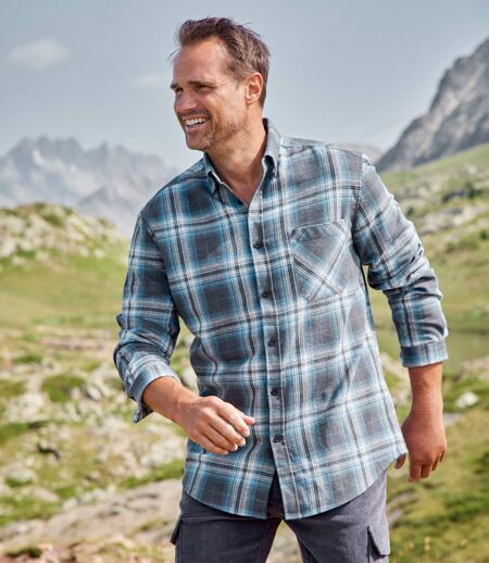 Kockovaná flanelová košeľa Montana