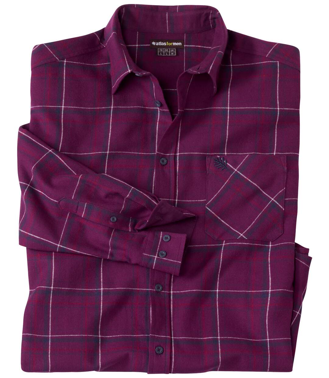 Chemise Flanelle à Carreaux Lie de Vin 