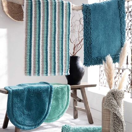 Tapis de bain à rayures