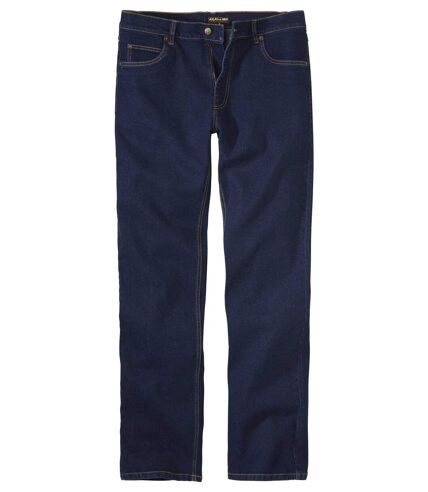 Men's Blue Regular Cut Stretch Fabric Jeans