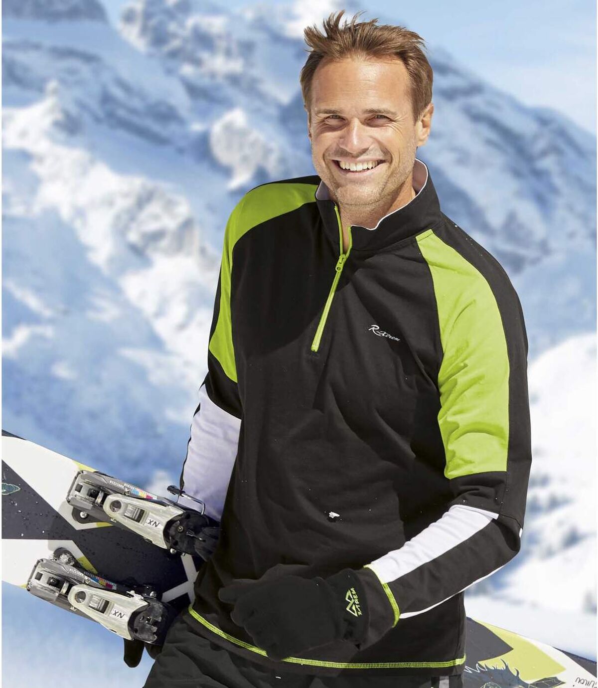 2er-Pack Poloshirts Sport mit RV-Kragen Atlas For Men