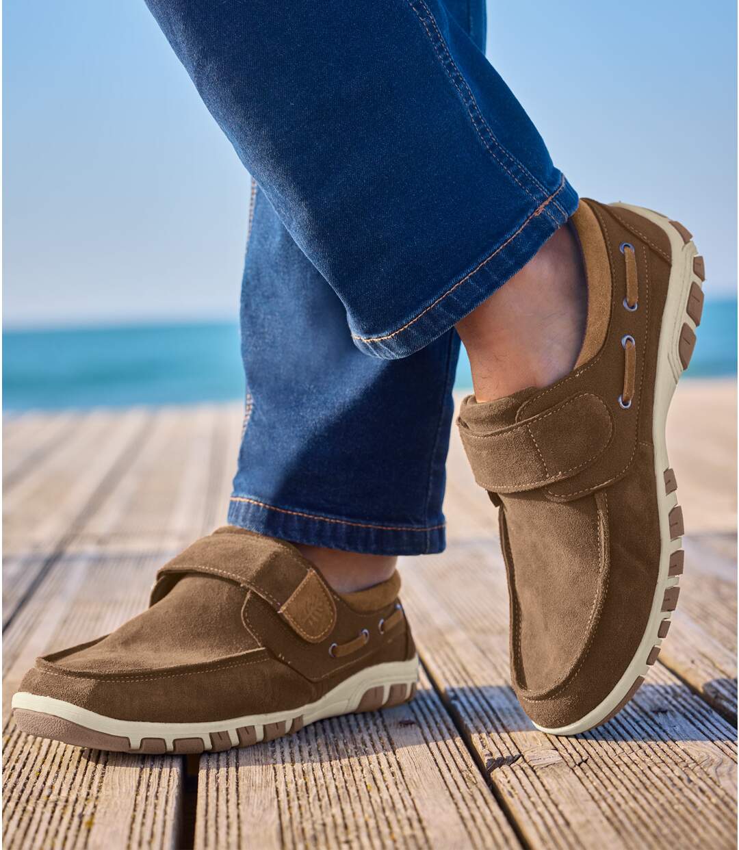 Mocassins Scratchés Style Bateau-2