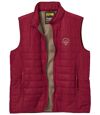 Men's Red Zip-Up Padded Vest  Atlas For Men