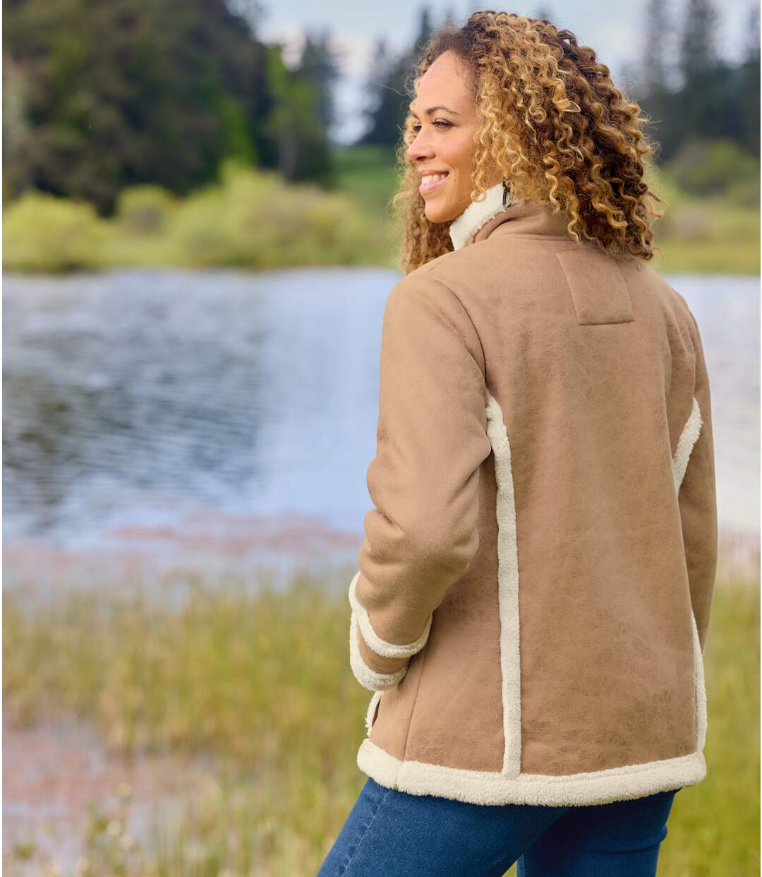 Veste Suédine Fourrée Sherpa-4