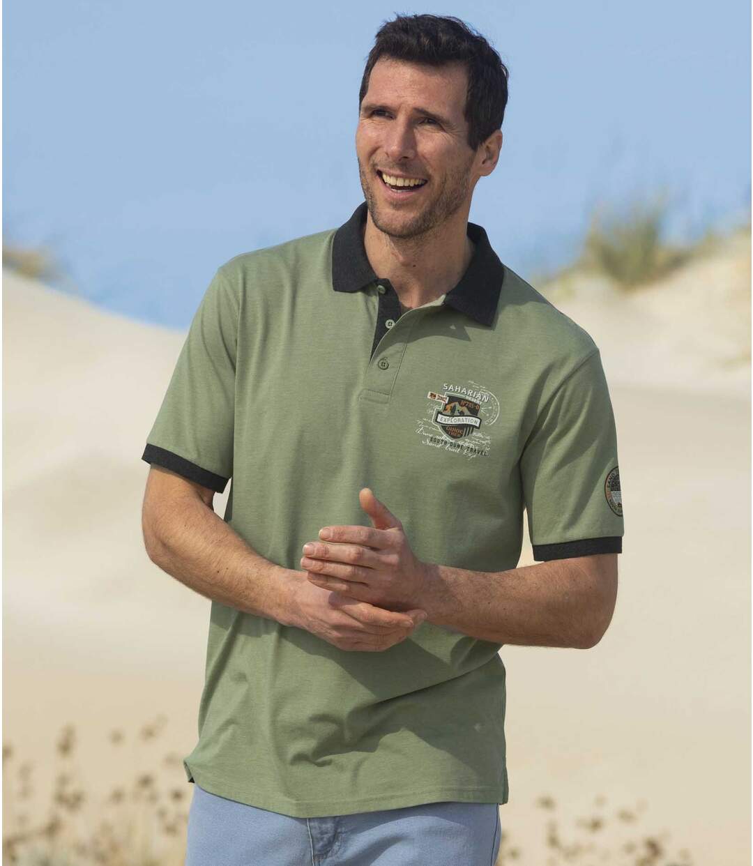2er-Pack Poloshirts Saharian Desert Atlas For Men