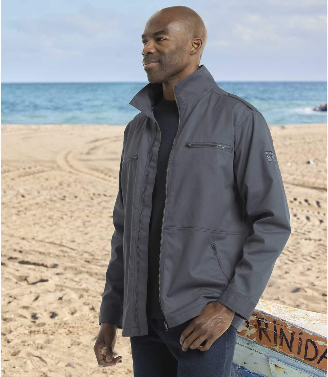 Men's Grey Summer Safari Jacket Atlas For Men