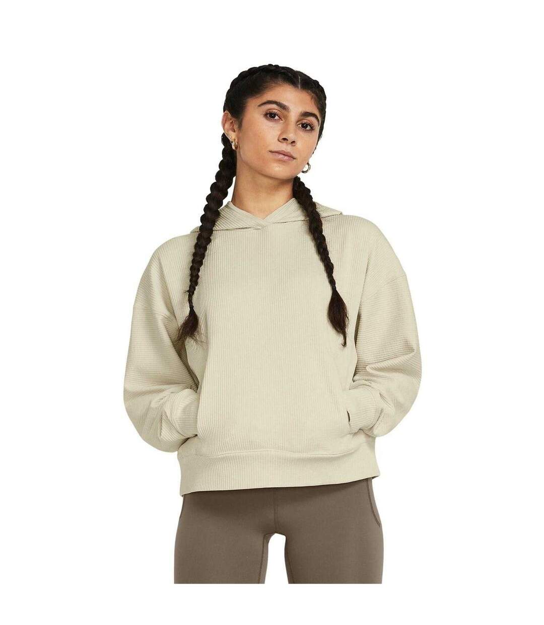 Sweat À Capuche Manches Longues Journey Femme Marron Under Armour-1