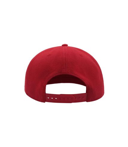 Lot de 2  casquettes avec visière plate adulte rouge Atlantis