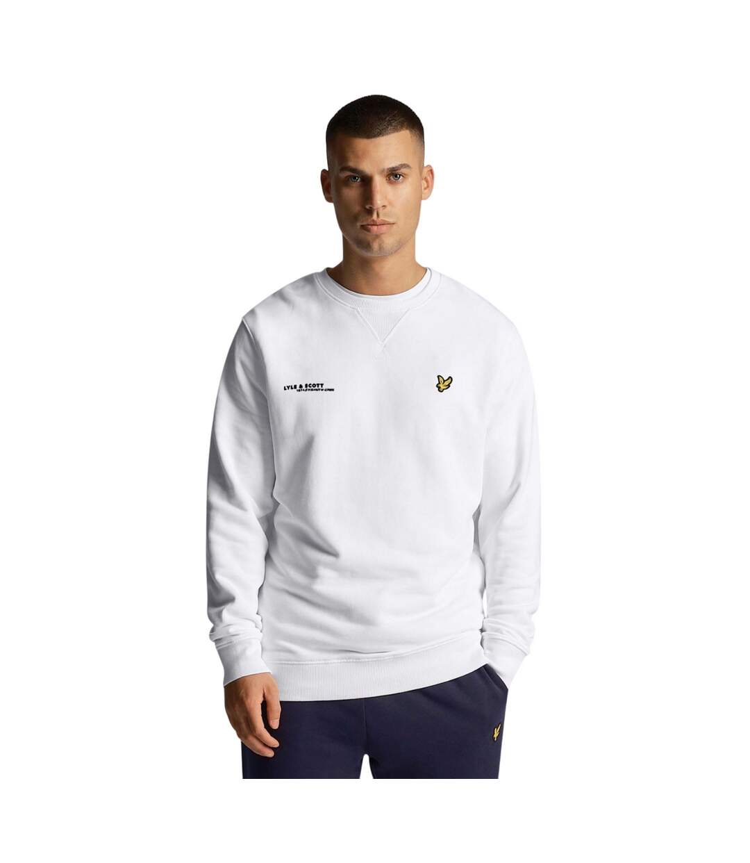 Sweat Style Imprimé Co-ordinate Homme Blanc Lyle & Scott-1