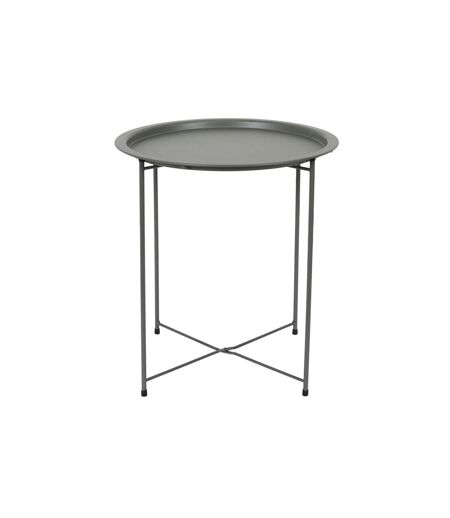 Table d'Appoint en Métal Sienna 50cm Vert Olive