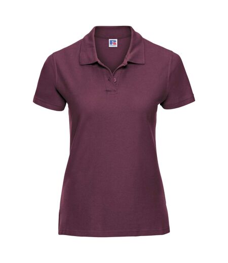 Russell Europe Womens/Ladies Ultimate Classic Cotton Short Sleeve Polo Shirt (Burgundy)