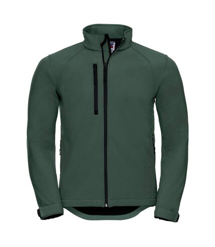 Jerzees Colors Mens Water Resistant & Windproof Softshell Jacket (Bottle Green)