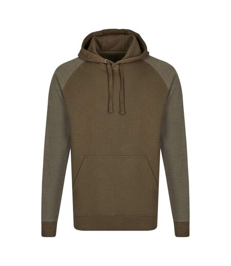 Sweat À Capuche My Mate Homme Olive Olive Chiné Miners Mate