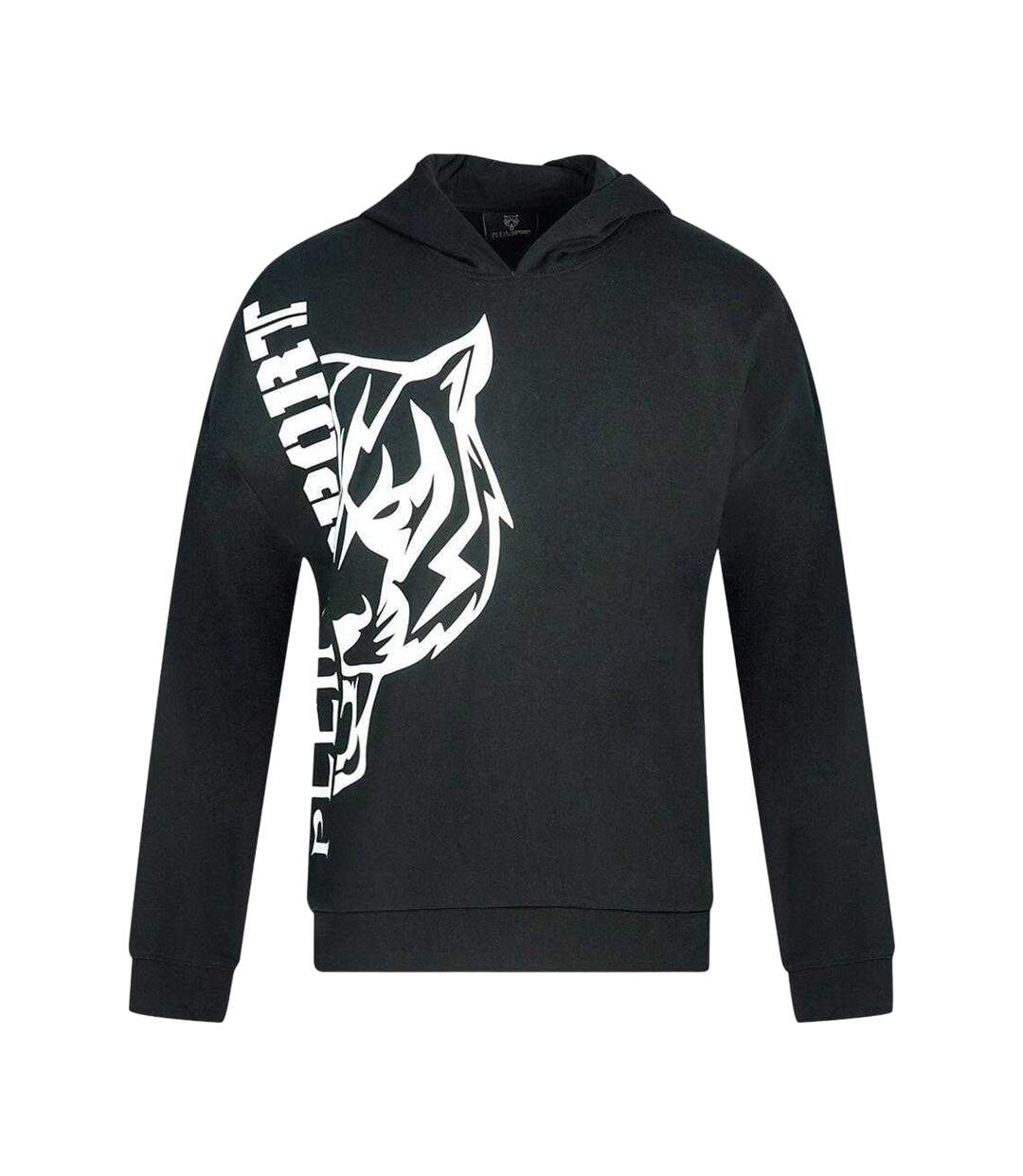 Mens Side Logo Hoodie Black Plein Sport-1