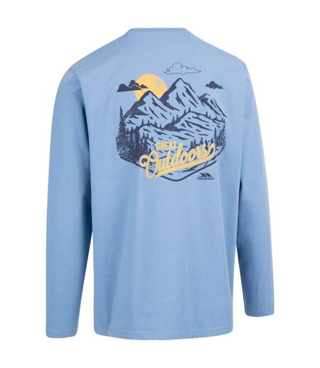 Trespass Mens Benue Printed Long-Sleeved T-Shirt (Denim Blue) - UTTP6031