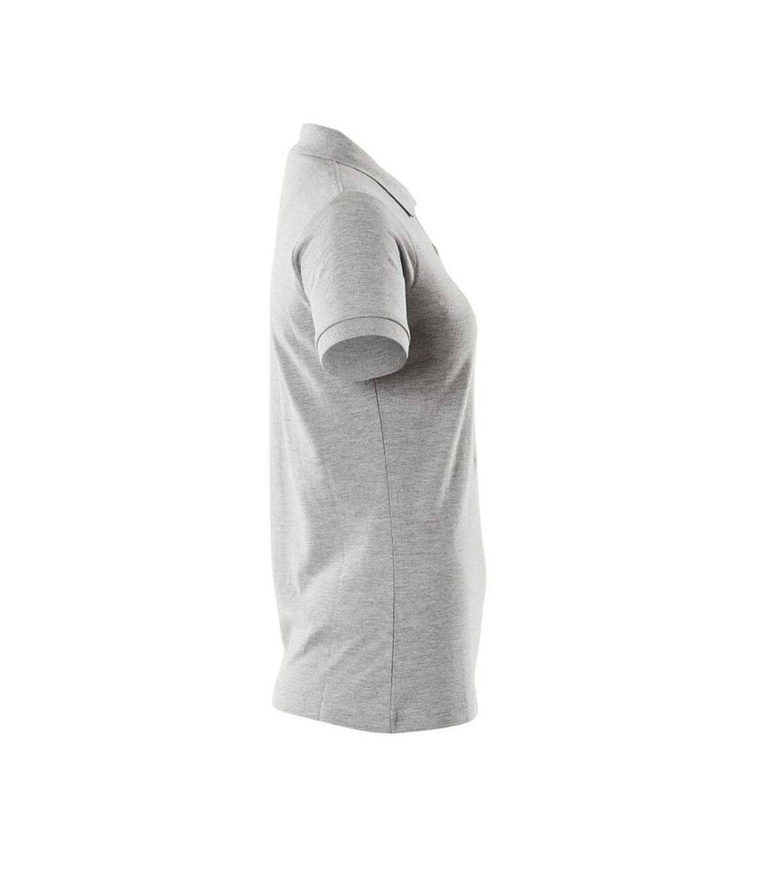 Womens/ladies Crossover Polo Shirt Grey Mascot-3