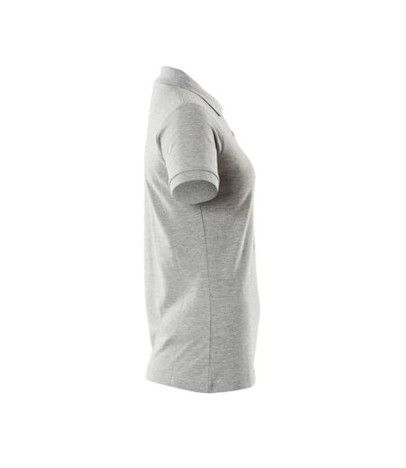 Womens/ladies Crossover Polo Shirt Grey Mascot