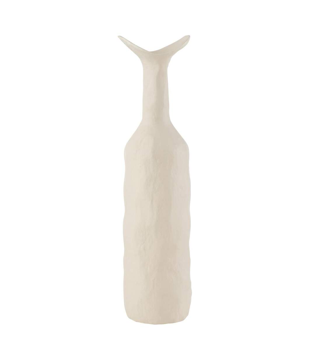 Vase Déco en Métal Agra 50cm Blanc-1